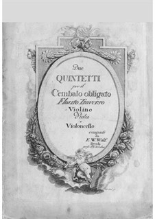 Два квинтета для флейты, струнных и бассо континуо: Два квинтета для флейты, струнных и бассо континуо by Эдуард Вольф