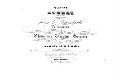 Четыре этюда для фортепиано, Op.60: Четыре этюда для фортепиано by Кристофер Эрнст Фридрих Вейсе