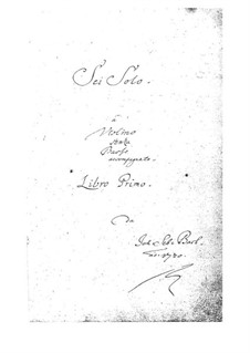 Сонаты и партиты для скрипки, BWV 1001-1006: Для одного исполнителя by Иоганн Себастьян Бах