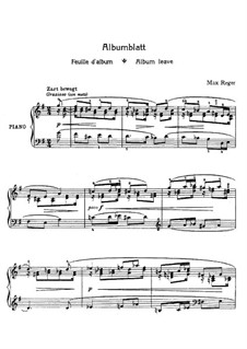 Листья и цветы: Пьеса No.1 by Макс Регер