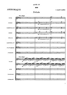 Андромаха: Вступление к четвертому акту by Камиль Сен-Санс