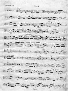 Струнный квартет No.1 ре минор: Партия альта by Хуан Кризостомо де Арриага