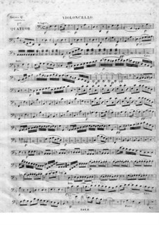 Струнный квартет No.1 ре минор: Партия виолончели by Хуан Кризостомо де Арриага