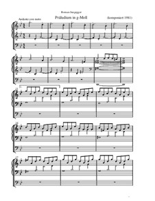Präludium in g-Moll: Präludium in g-Moll by Roman Jungegger