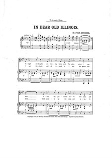 In Dear Old Illinois: In Dear Old Illinois by Paul Dresser