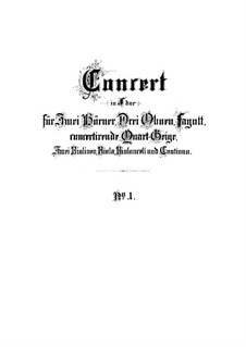 Бранденбургский концерт No.1 фа мажор, BWV 1046: Партитура by Иоганн Себастьян Бах