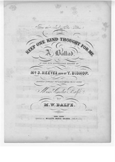 Keep One Kind Thought for Me: Keep One Kind Thought for Me by Майкл Уильям Балф