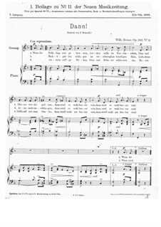 Dann, Op.312 No.2: Dann by Wilhelm Heiser