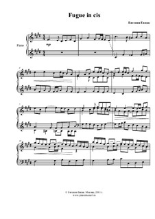 Фуга до-диез минор, Op.1: Для фортепиано by Jennie Moz-Art