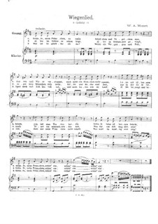 Колыбельная, K.350: Для голоса и фортепиано by Вольфганг Амадей Моцарт