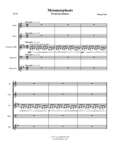 Metamorphosis: Woodwind quintet, AMSM38 by Doug Clyde