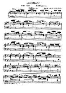 Легкие характерные этюды, Op.95: No.10 Fire Flies by Людвиг Шитте