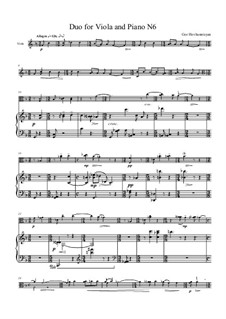 Six Duos for Viola and Piano, Op.1c: Duo No.6 by Gor Hovhannisyan