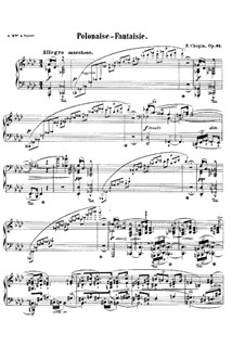 Полонез-фантазия ля-бемоль мажор, Op.61: Для фортепиано by Фредерик Шопен