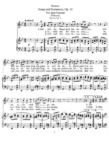 Романсы и песни, Op.14: Сборник by Иоганнес Брамс