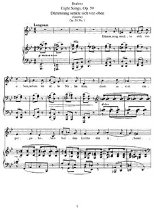 Романсы и песни, Op.59: Сборник by Иоганнес Брамс