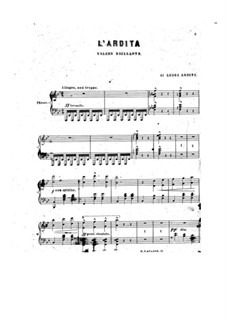 L'ardita or Magnetic Waltz: Клавир с вокальной партией by Луиджи Ардити