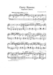 Cherry Blossoms. Japanese Dance for Piano, Op.733: Cherry Blossoms. Japanese Dance for Piano by Ганс Энгельман