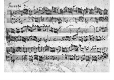 No.7 ми минор, BWV 778: Для клавесина (манускрипт) by Иоганн Себастьян Бах