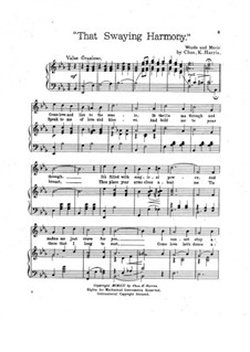 That Swaying Harmony: That Swaying Harmony by Charles Kassell Harris