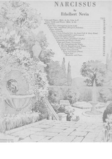 Water Scenes, Op.13: No.4 Нарцисс (ля-бемоль мажор) by Ethelbert Woodbridge Nevin