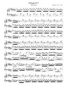 Прелюдия и фуга No.3 до-диез мажор, BWV 848: Для клавишного инструмента by Иоганн Себастьян Бах