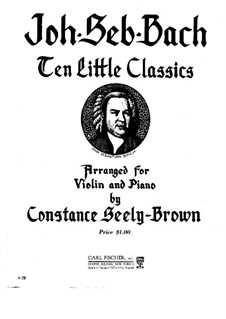 Десять пьес, для скрипки и фортепиано: Десять пьес, для скрипки и фортепиано by Иоганн Себастьян Бах