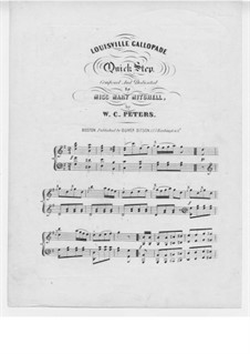 Louisville Gallopade Quick Step: Louisville Gallopade Quick Step by William Cumming Peters
