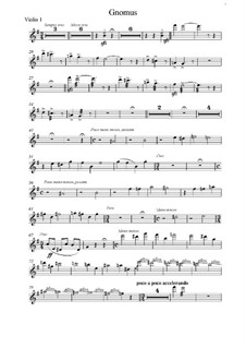 Nr.1 Гном: Для струнного квинтета – партии by Модест Мусоргский