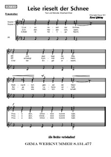 Тихо падает снег: For female choir (FCH), Op.161 F by Eduard Ebel