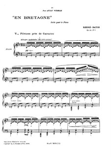 En Bretagne, No.5 'Fileuses près de Carantec', Op.13: En Bretagne, No.5 'Fileuses près de Carantec' by Эммануэль Рене-Батон