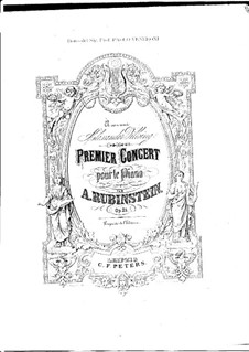 Концерт для фортепиано с оркестром No.1 ми минор, Op.25: Часть I. Версия для двух фортепиано в четыре руки by Антон Рубинштейн