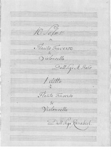 Десять сонат для флейты и бассо континуо: Десять сонат для флейты и бассо континуо by Martin Ræhs