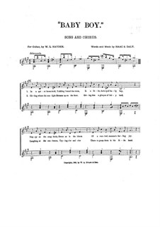 Baby Boy: For voice, choir and guitar by Isaac S. Daly