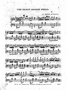 The Great Nugget Polka for Piano and Cornet in B: Партии by Francis de Yrigoyti