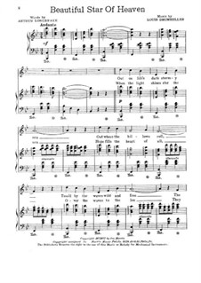 Beautiful Star of Heaven, Op.48: Для голосов и фортепиано by Louis A. Drumheller