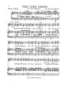 The Lord Arose: The Lord Arose by Charles Hutchinson Gabriel