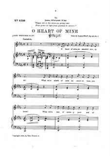 O Heart of Mine, Op.46 No.1: O Heart of Mine by Tod Buchanan Galloway