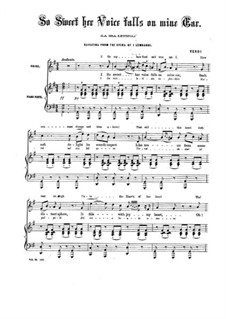 Ломбардцы в первом крестовом походе: La mia letizia, for voice and piano by Джузеппе Верди