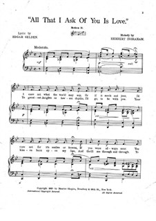 All That I Ask of You is Love: All That I Ask of You is Love by Herbert Ingraham