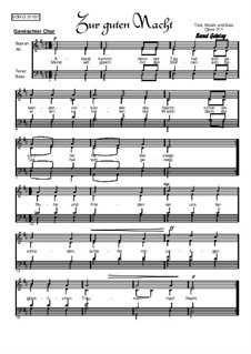 Zur guten Nacht, Op.311: Zur guten Nacht by Bernd Gehring