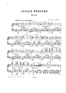Stille Wünsche, Op.57: Для одного исполнителя by Густав Ланге