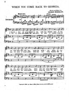 When You Come Back to Georgia: When You Come Back to Georgia by George Herrmann