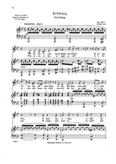 Три баллады. No.3 Лесной царь, Op.1: Три баллады. No.3 Лесной царь by Карл Лёве