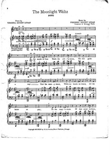 The Moonlight Waltz: Клавир с вокальной партией by Frederic Knight Logan
