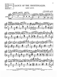 Dance of the Nightingales, Op.254: Для фортепиано by Франк Хойт Лоузи