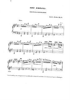 The Errand. Mazurka Scherzando for Piano: The Errand. Mazurka Scherzando for Piano by Paul L. Dreher