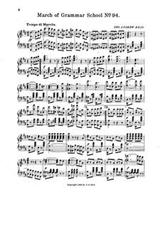 March of Grammar School No.94, for Piano: March of Grammar School No.94, for Piano by Geo. Andrew Heid