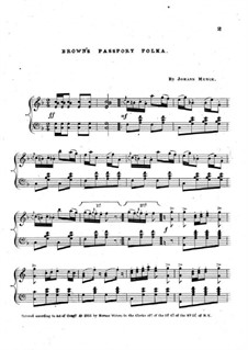 Brown's Passport Polka: Brown's Passport Polka by Johann Munck