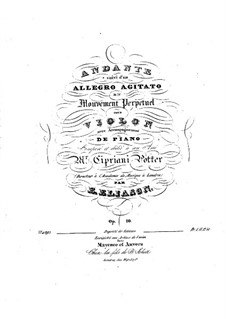 Анданте и Аллегро для скрипки и фортепиано, Op.10: Анданте и Аллегро для скрипки и фортепиано by Роберт Элиасон